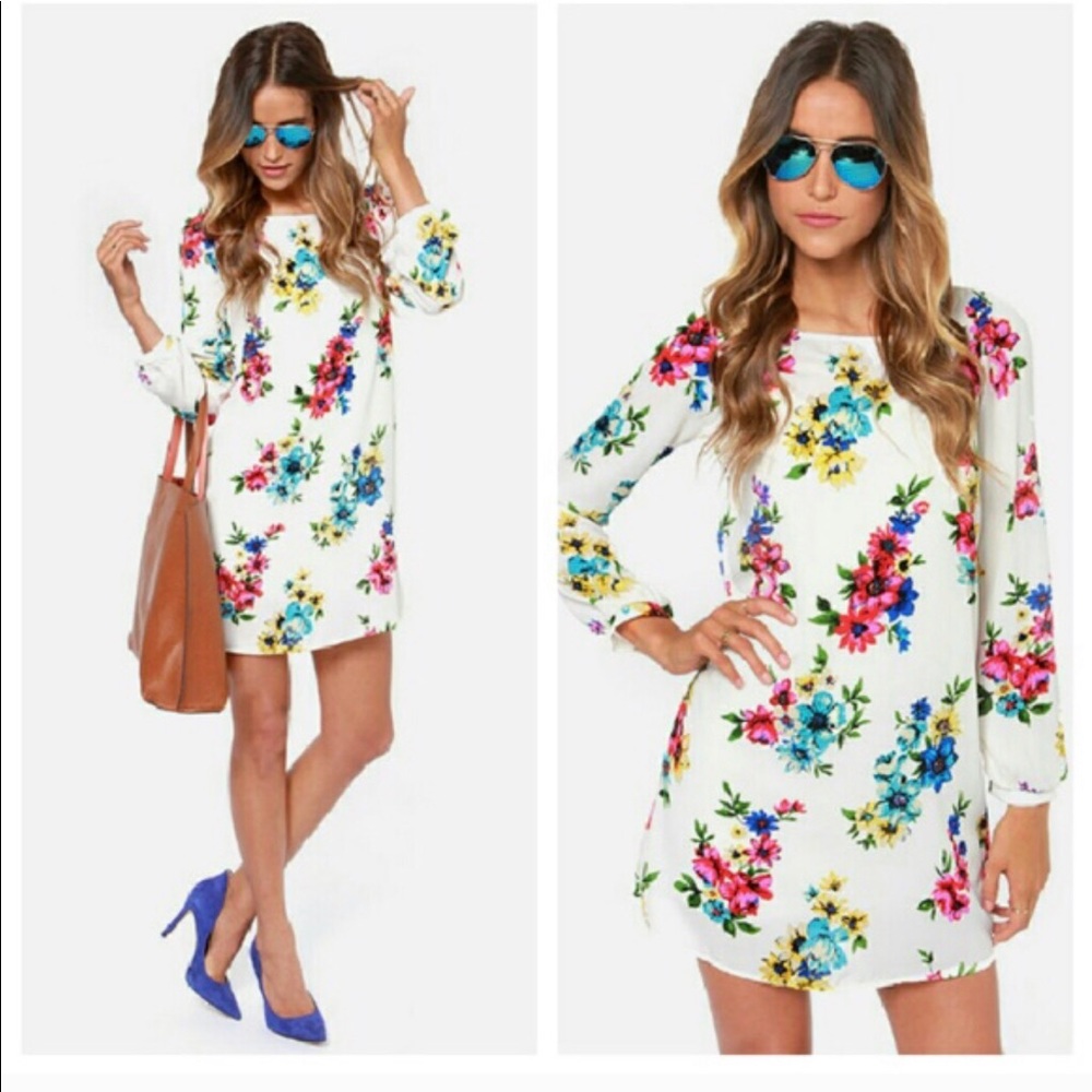 Lulus floral dress - Picture 3 of 4